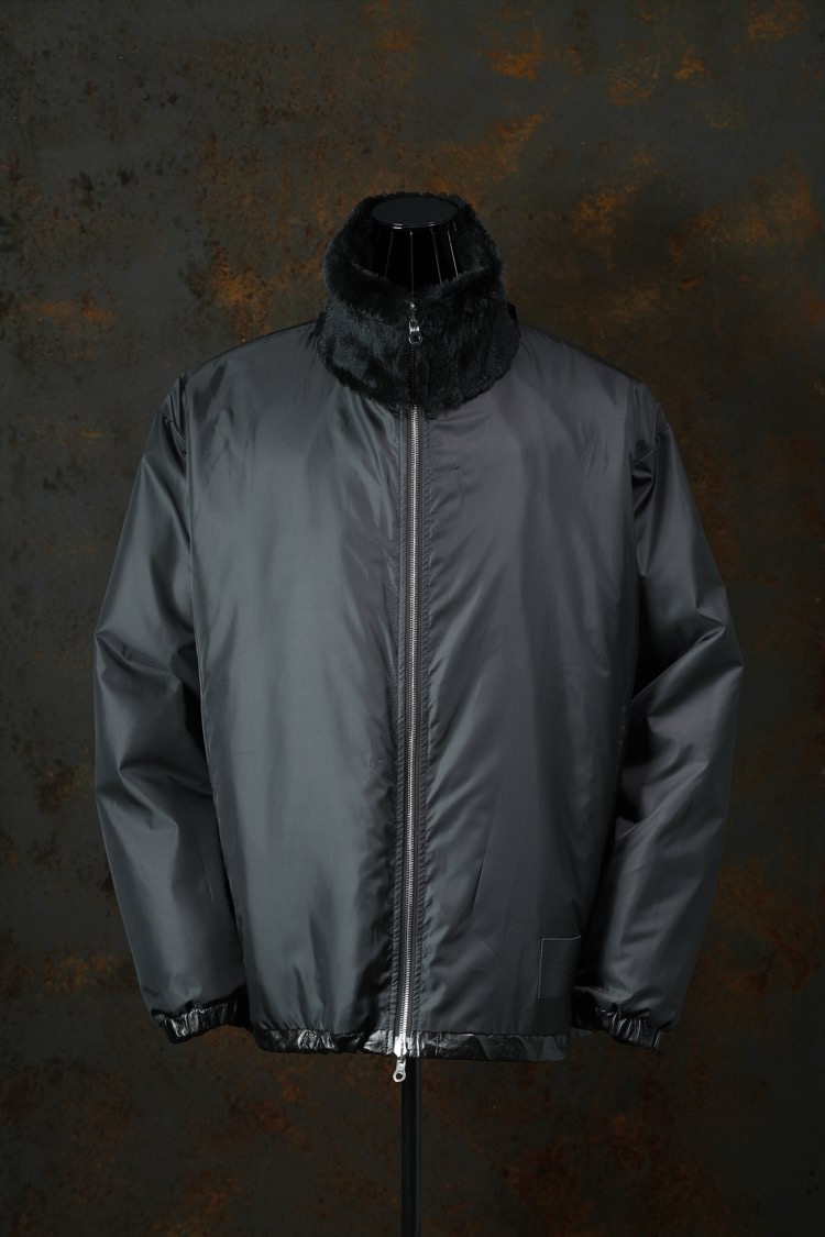 RABBIT FUR + NYLON REVERSIBLE JACKET | ISAMU KATAYAMA BACKLASH