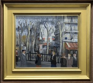 中村清治「帽子をかぶった婦人」の買取実績｜東京都中野区 油絵・油彩画