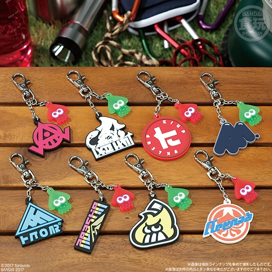 スプラトゥーン2 ブランドロゴラバーキーホルダー｜発売日：2017年9月5