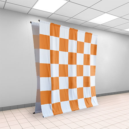 楽々バックパネルクロスバータイプ ストレート(3×2)｜バナーモール