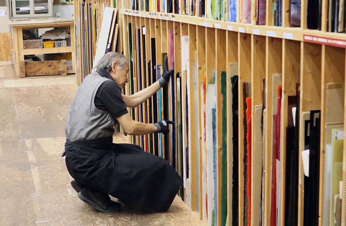 東北電力奥会津水力館 みお里 MIORI®️ ステンドグラス制作風景