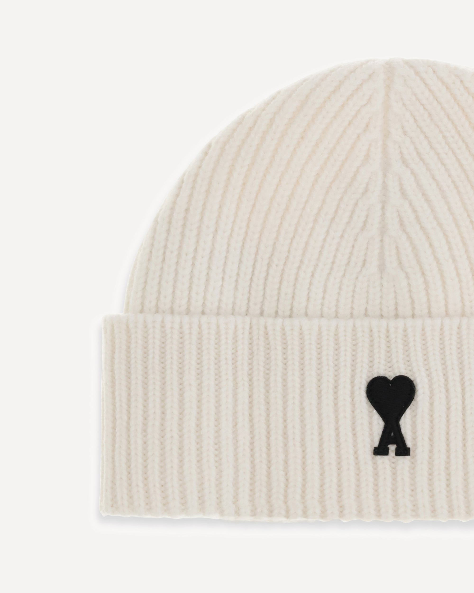 AMI PARIS Ami De Coeur beanie Hat CREAM | Base Blu