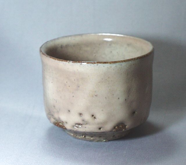 C770. 陶芸家 三輪栄造作 『萩鉢』 萩焼 共箱 / 飾皿陶器陶芸