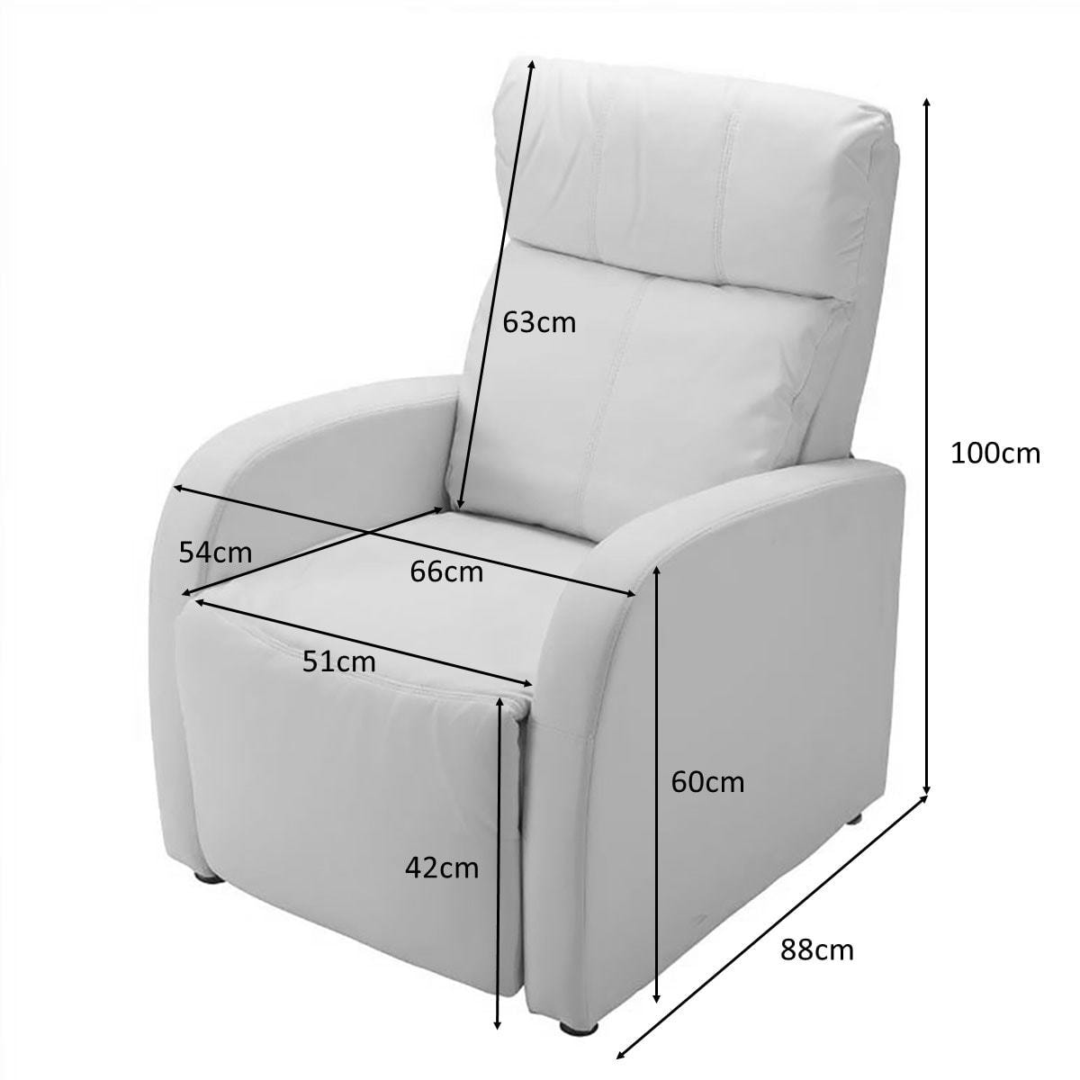 ラウンジチェアDX（レッグレスト連動タイプ）ホワイト【幅66cm】の卸