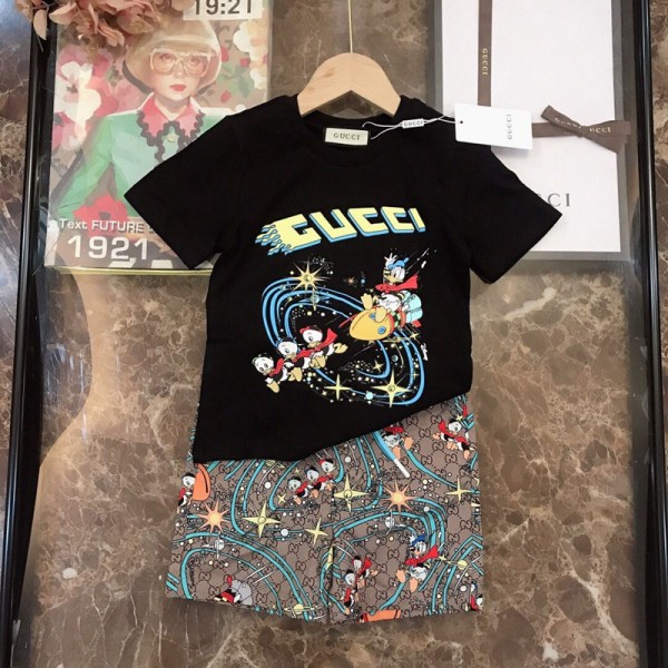 GUCCIキッズTシャツセット GUCCIベビーTシャツ グッチキッズTシャツ