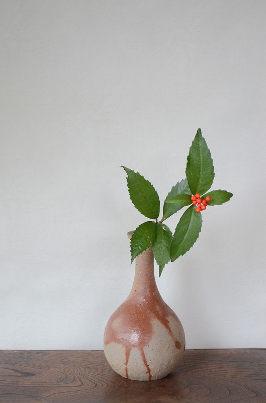 備前焼 花瓶4点セット 茶道具 花入れ 置用 備前焼き 緋襷徳利 ひだすき