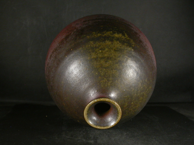 D23 備前焼 矢部篤郎作 スペア仕覆付き茶入 共箱 【公式通販】