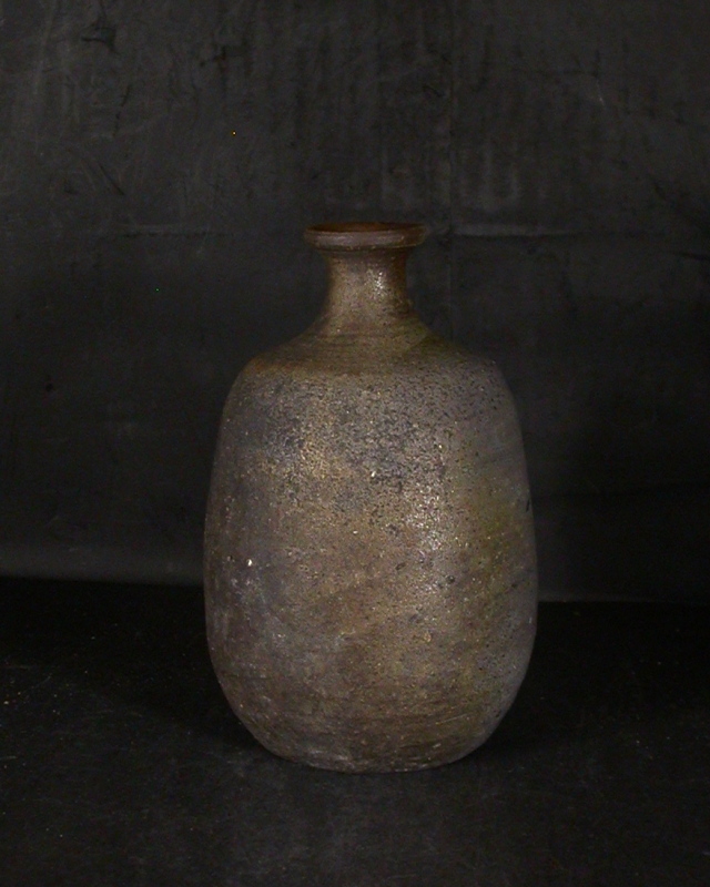 備前焼 登窯 備前焼人間国宝 伊勢崎 淳 四方桟盛蓋共箱付窯変徳利5