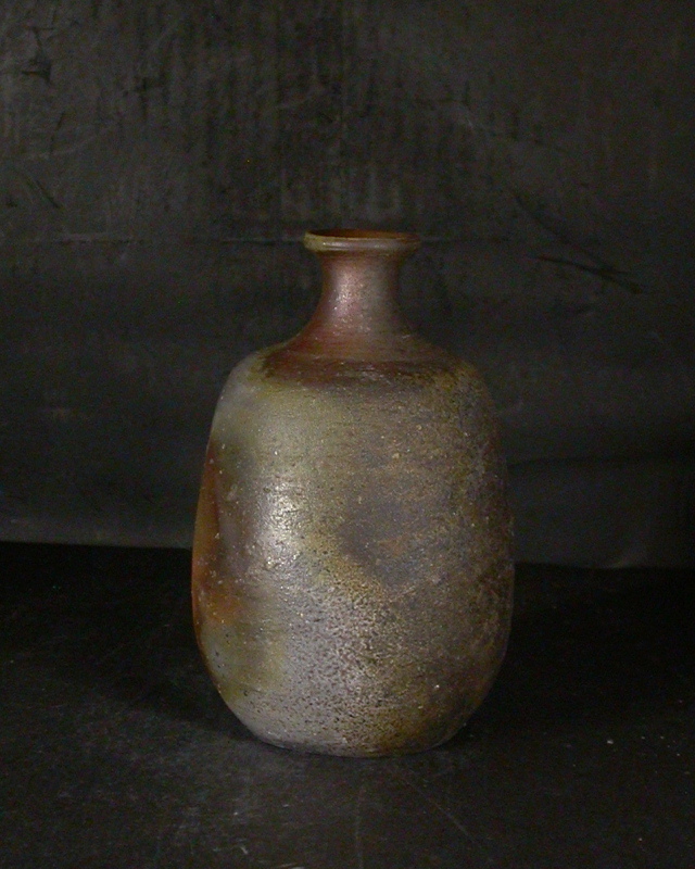 備前焼 伊勢崎淳 壷 大 高さ30㎝ 共箱付き 人間国宝 古物 22.10.