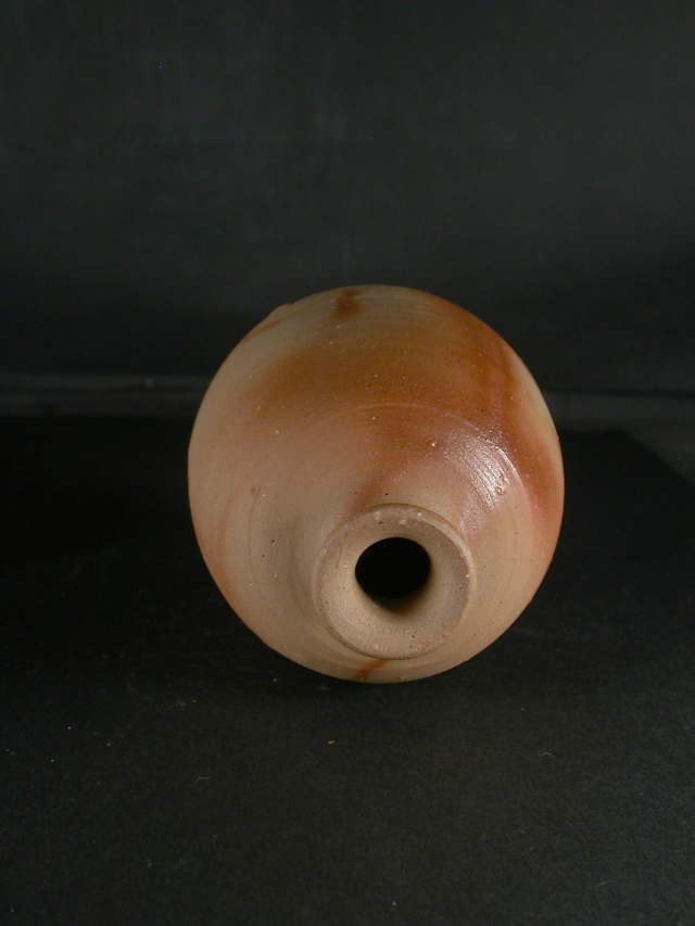 備前焼 備前焼人間国宝 伊勢崎 淳 共箱付緋襷徳利13 備前焼卸・小売