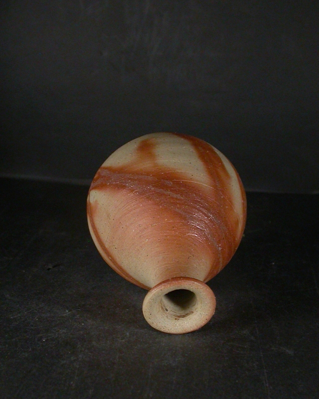 備前焼 備前焼人間国宝 伊勢崎 淳 共箱付緋襷徳利14 備前焼卸・小売