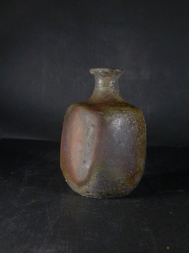 備前焼 柴岡紘一造 蝶文皿 窯変 飾り皿 箱付☆日本工芸会正会員 備前焼