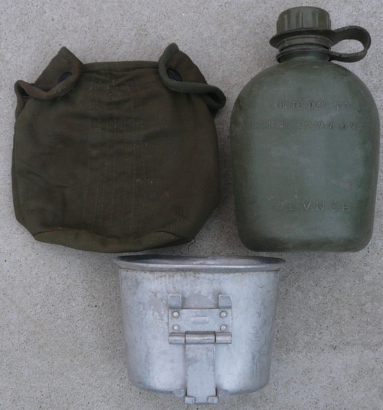 南ベトナム軍キャンティーン+キャンティーンカバー+キャンティーン
