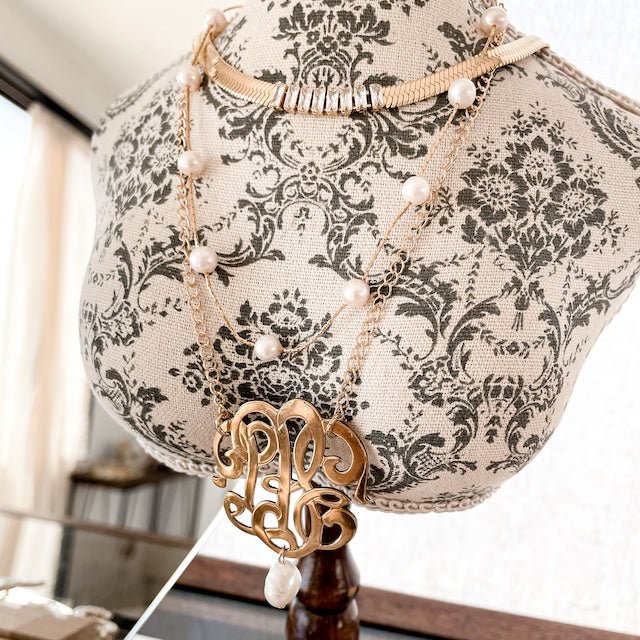 14kgf白蝶真珠蓮カービングネックレス 14kgf白蝶真珠蓮カービング