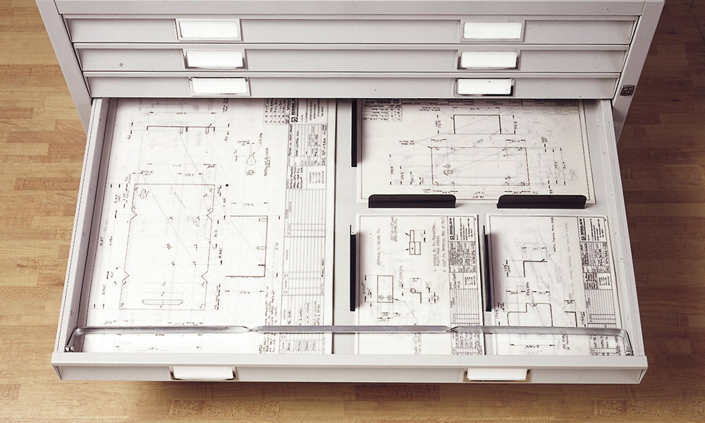 ビスレー A1サイズ マップケース 引き出し5段 FCB43 （MAP CASE）
