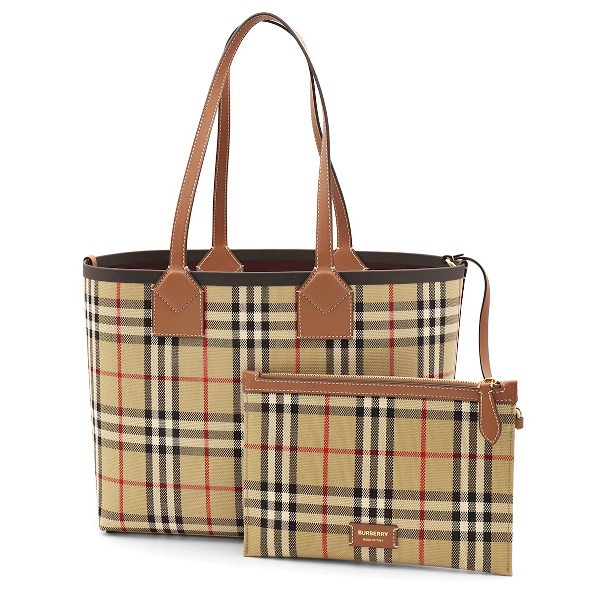 Burberry チェック柄 トートバッグ 大容量