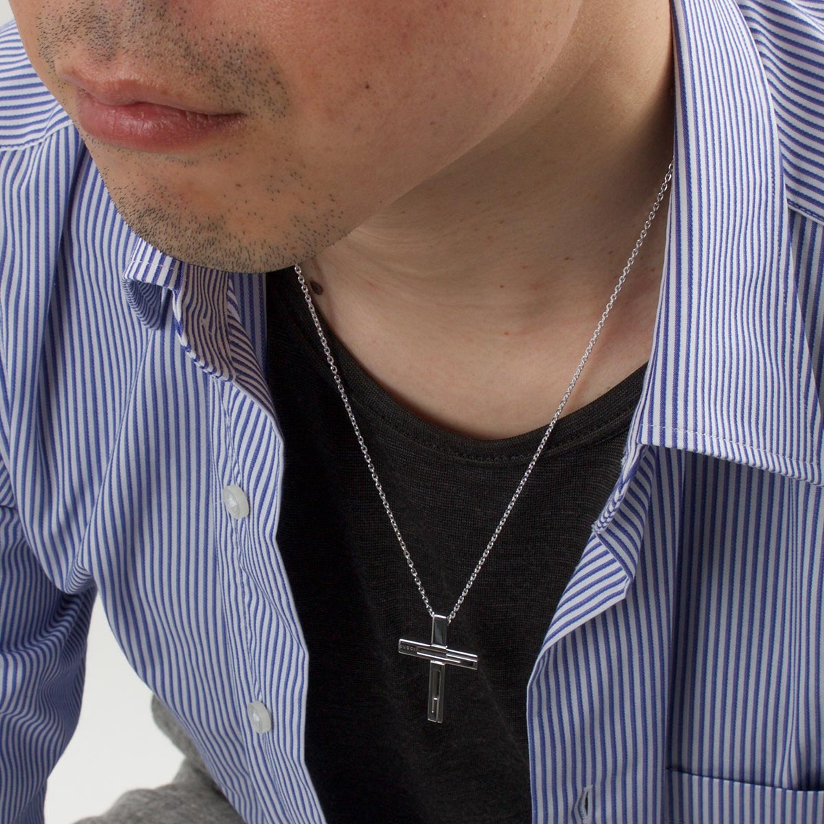 mochiK24羅針盤トップ グロスリング クネックレス合計22.1g k18