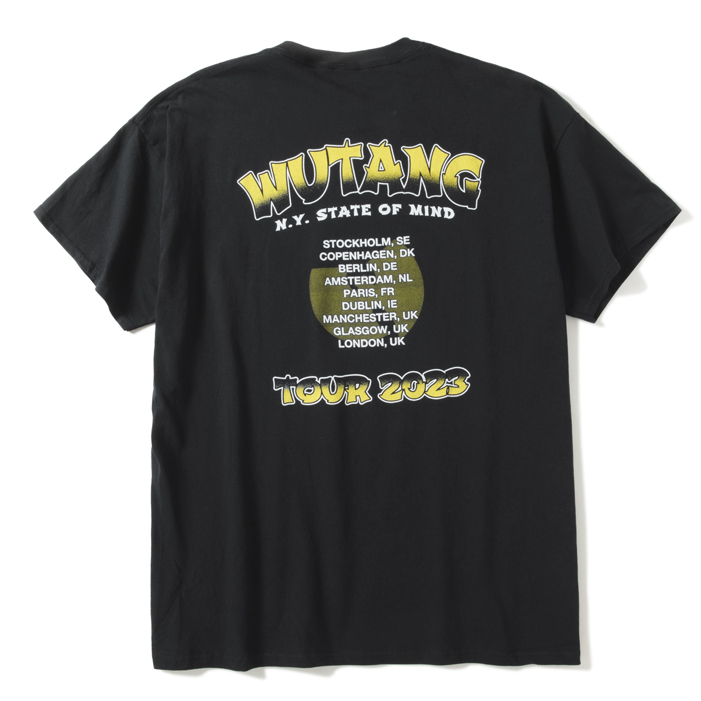 WU-TANG CLAN TOUR '23 SLANTED LOGO STATE OF MIND TEE