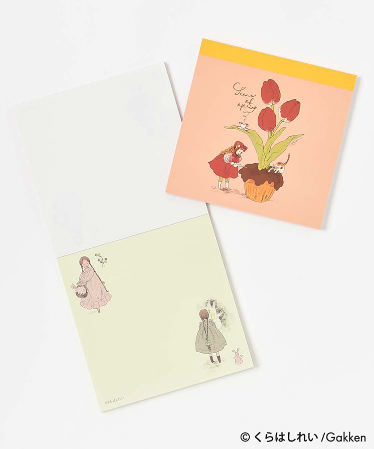 新商品】くらはしれい スクエアメモ 20枚 おすそ分け バラメモ