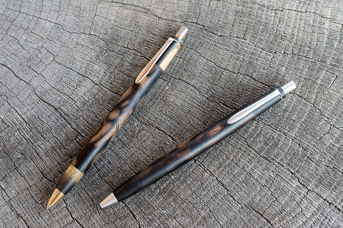 野原工芸新型シャーペン 特上黒柿 新型】野原工芸【特上黒柿】シャープ