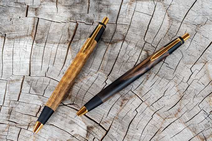 黒柿とタモ杢のペンの修理 | 野原工芸｜作り手の裏話