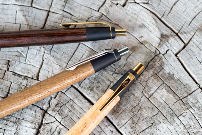 野原工芸新型シャーペンサペリ杢クリップ旧型