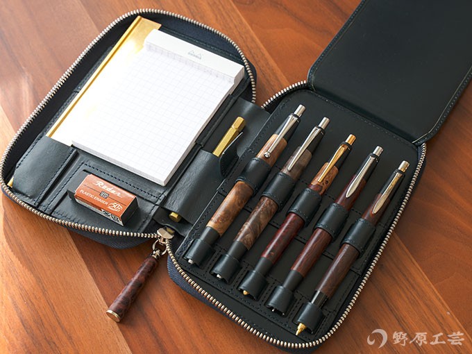 新品 NOMADIC ノーマディック しーさーコラボペンケース 茶と黒 2個