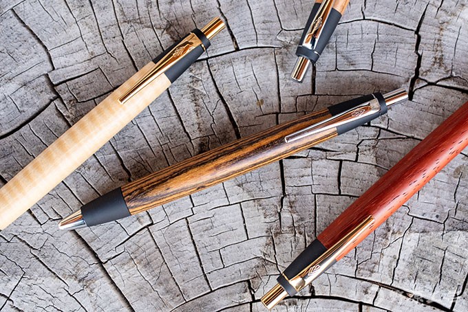 野原工芸 限定樹種 スポルテッド 栃 スタンダード ボールペン 新型 箱