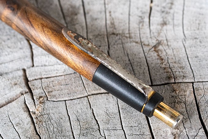 野原工芸 本店限定マーブルウッド シャーペン 野原工芸 特上マーブル