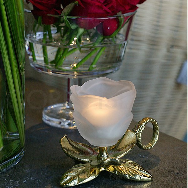 在庫限り】GORIKIISLAND キャンドルスタンド ローズ≫キャンドル