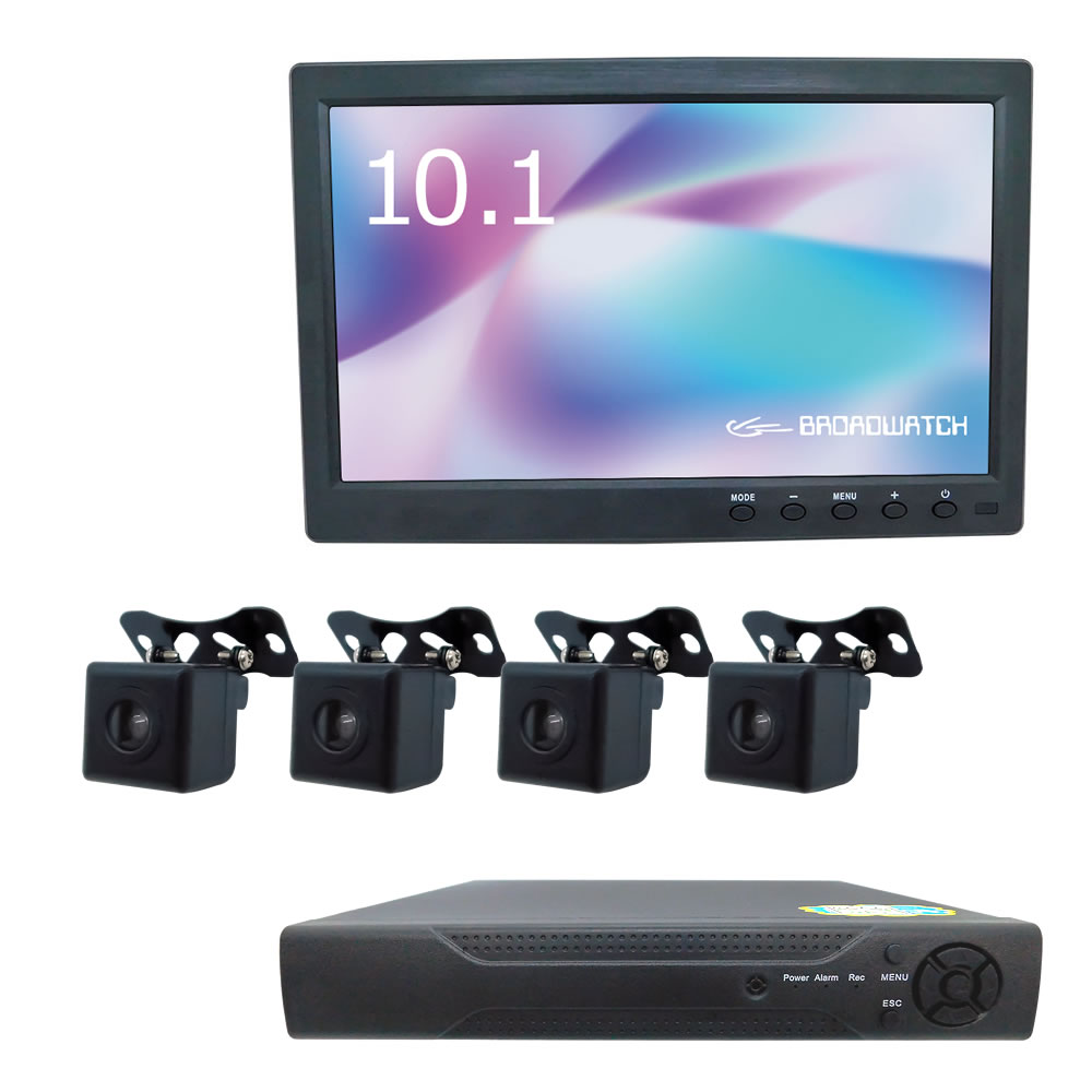 超小型30万画素防犯カメラ【4台】モニター・録画機セット（30万画素