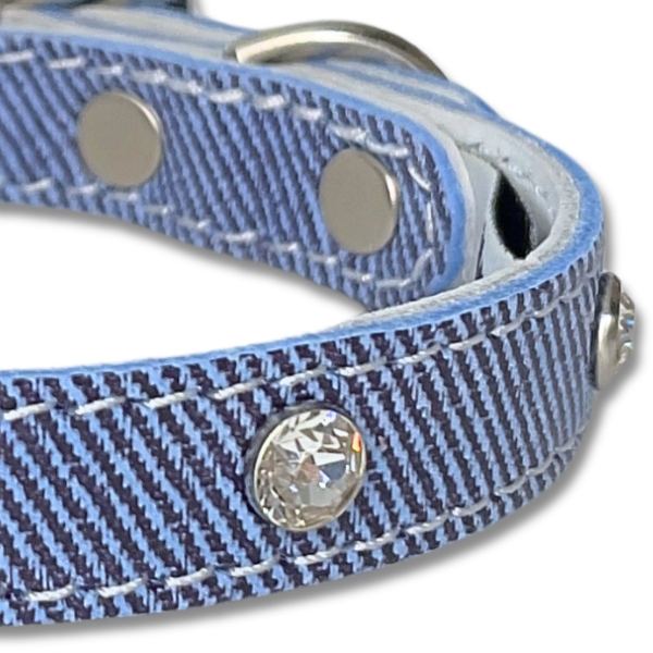 BB 首輪 ダンガリー 3号 スワロフスキークリスタル付 Dungaree ID