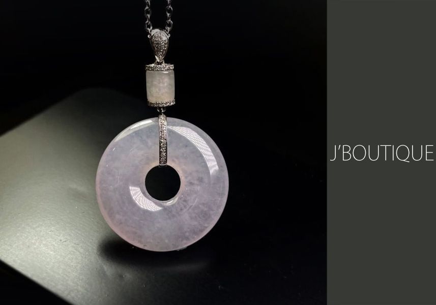 d*3様 ミャンマー翡翠25mm平丸玉ペンダントトップ d*3様 ミャンマー