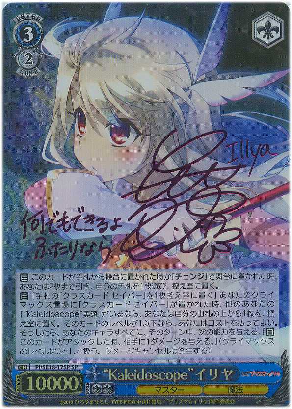 PSA10 WS 真夏の日差し イリヤ サイン PSA10最高評価】 希少品 WS 真夏