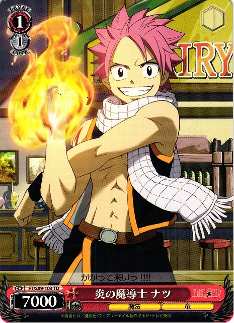 SSP 滾る炎の滅竜魔導士 ナツ 箔押し ヴァイスシュヴァルツ フェアリー