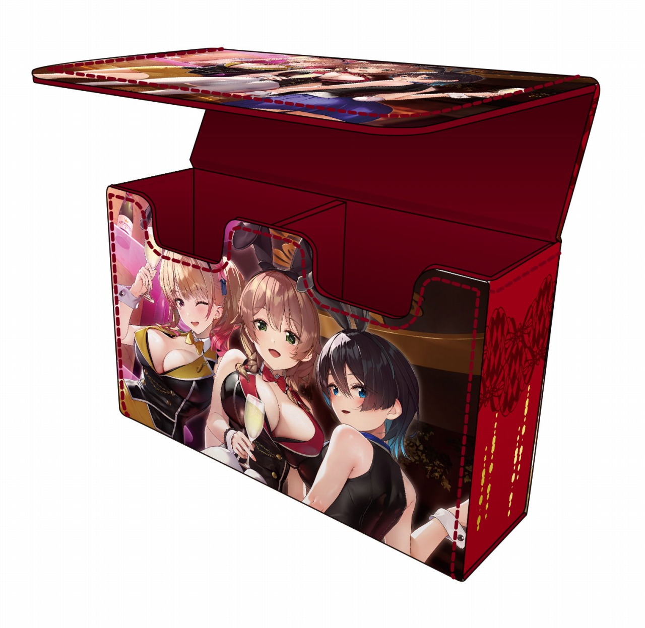 合皮製デッキケースW「忍野 忍」 A賞 忍野忍 合皮製デッキ