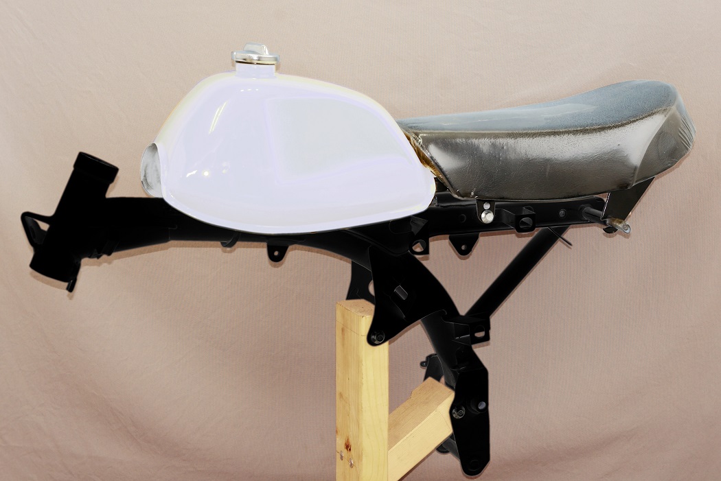 4Lモンキーフレーム用 4L燃料タンク/ガソリンタンク ホワイト