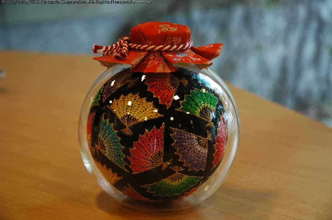 伝承工芸品瓶細工手まり3個セットまーぼー 伝承工芸品瓶細工手まり3個