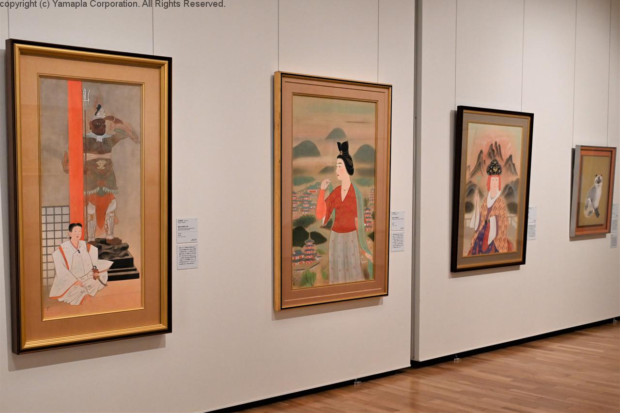 複製 小倉遊亀 415/2000 好日 額装 師安田靫彦 自然画 複製 小倉遊亀