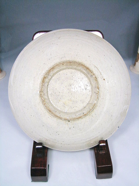 古道具・明治時代・竹絵八寸皿・石皿 茶道具・古道具・古美術・韓国