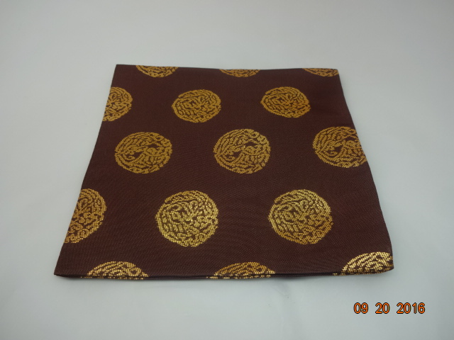 茶道具 西陣織 名物裂織元印 古袱紗 古帛紗 名物裂 二人静 茶道具