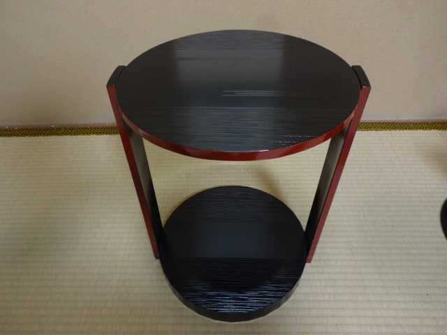 ほぼ未使用 茶道具 宗旦丸卓（宗旦好写）丸卓 煎茶棚 水指