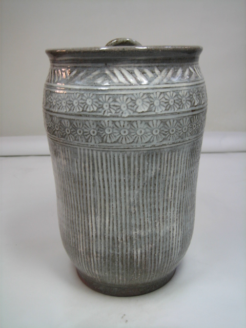 △茶道具 三島 芋頭水指 福森比路志 共箱入り 共布 外箱あり