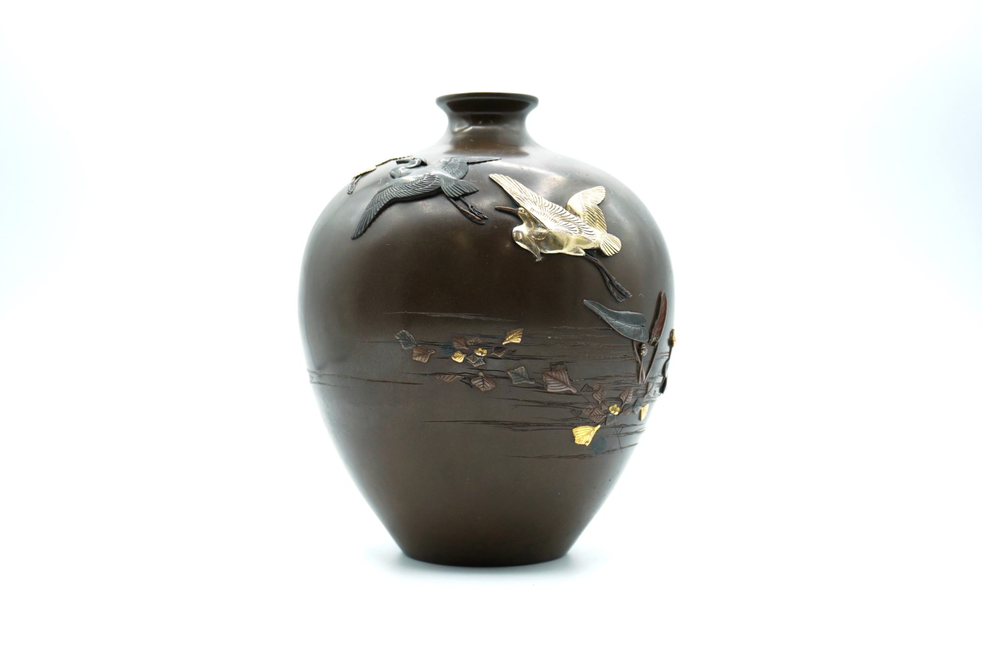 金銀蒔絵 「燕子花」重箱 明治期. Z4 金銀蒔絵 「燕子花」重箱 明治期