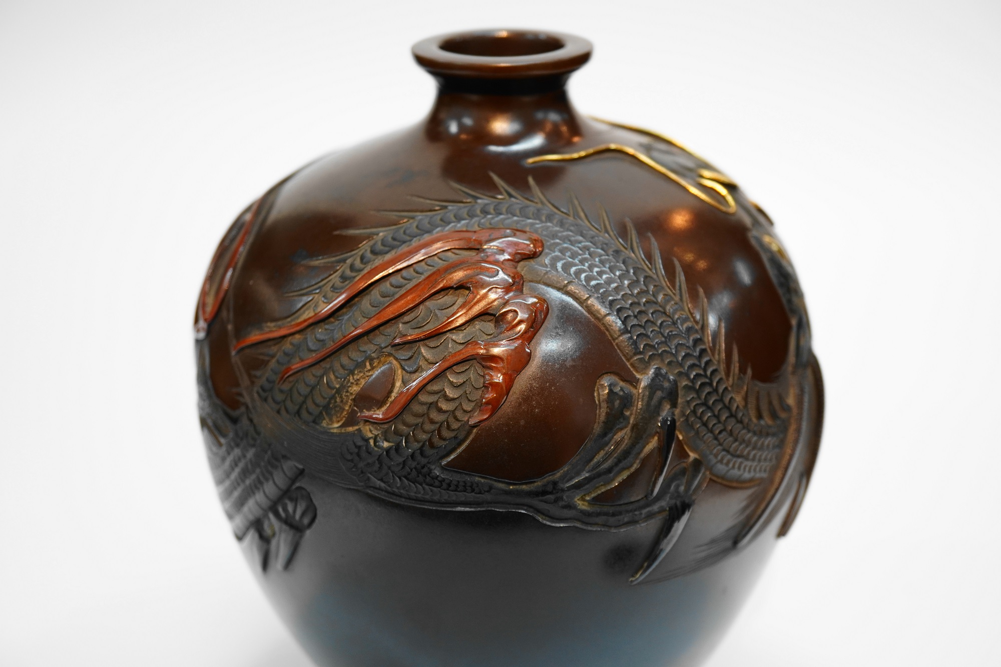 香炉 宮部篤良 大日本京都住 一光堂 花押 象嵌細工 明治期 時代物 古