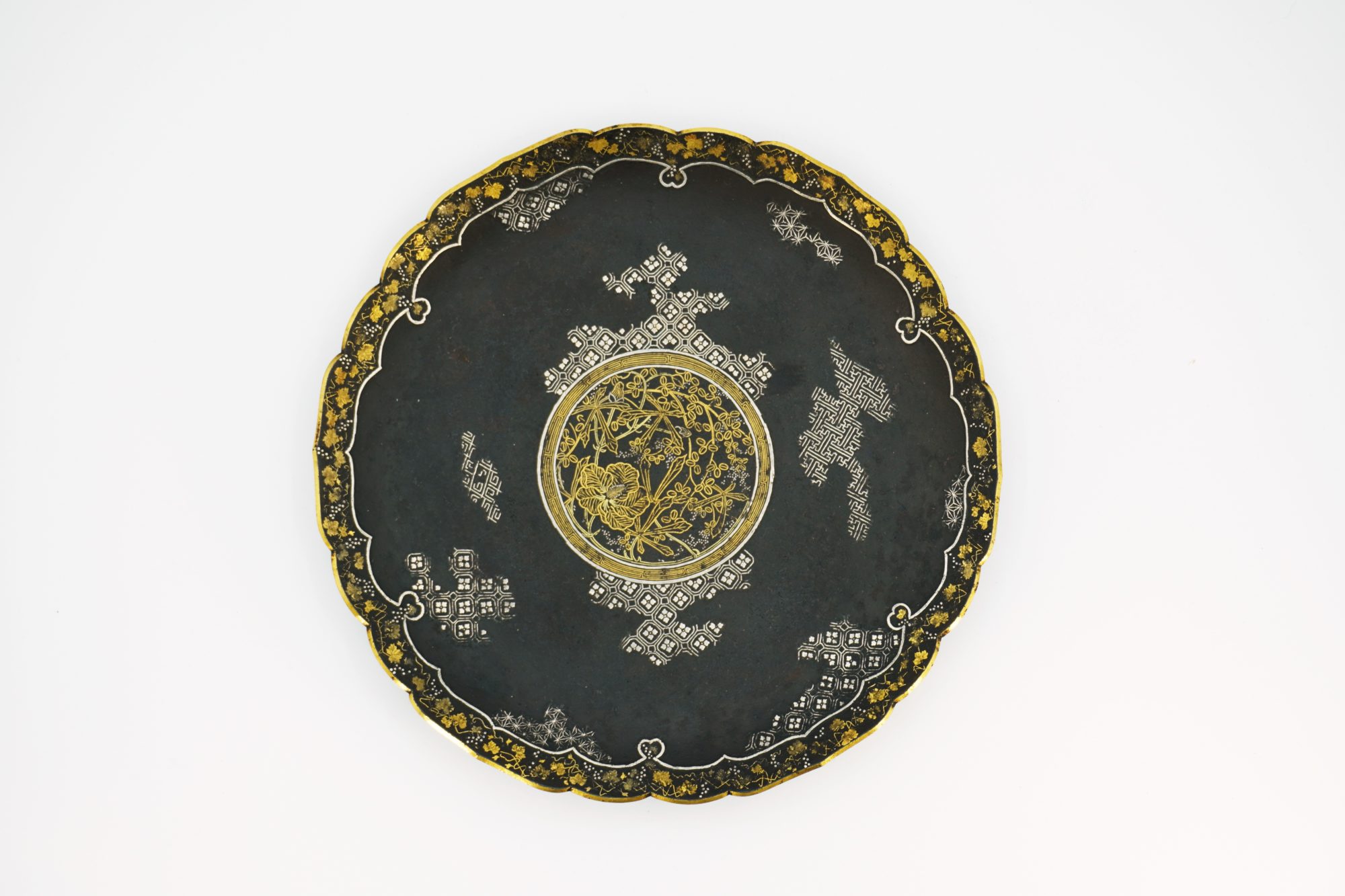 明治期金象嵌がま口 検索:駒井