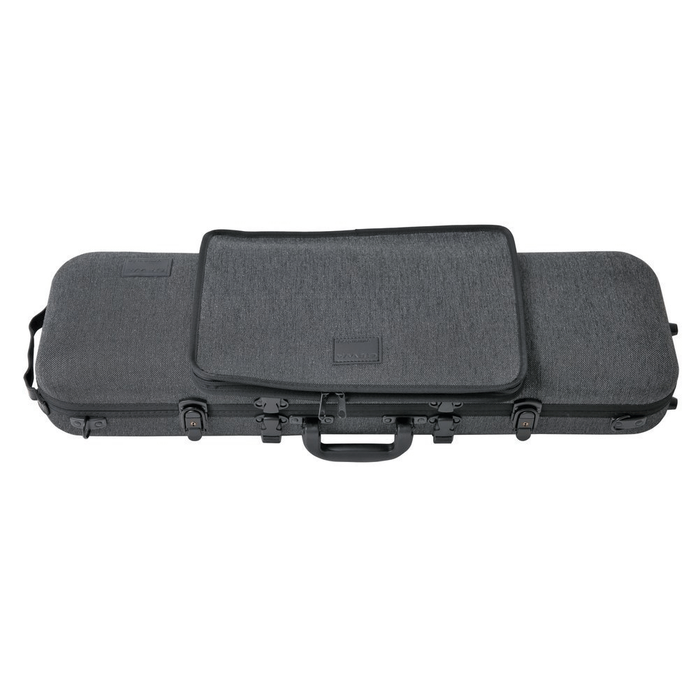 GEWA Violin Case, Bio-S, Oblong, 4/4, Grey/Black, Music Pocket
