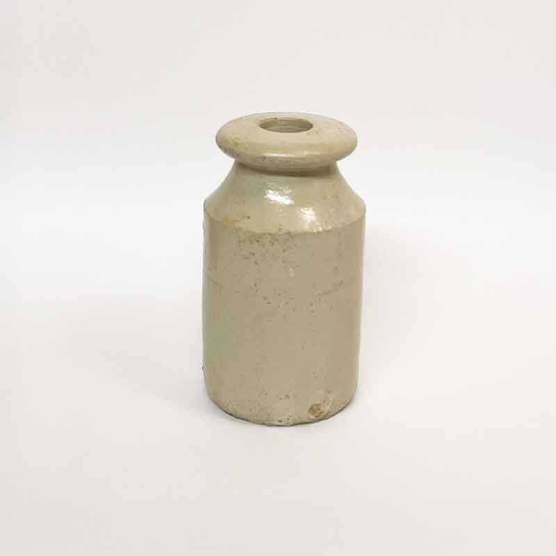 太白手 インク瓶 古道具 アンティーク 陶胎染付 太白手 インク瓶