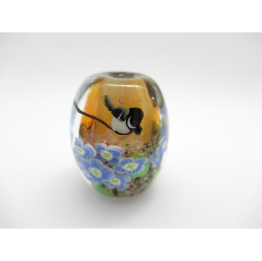 アイヌ タマサイ シトキ付き 三ツ巴紋 アイヌ玉 ガラス玉 蜻蛉玉 2026