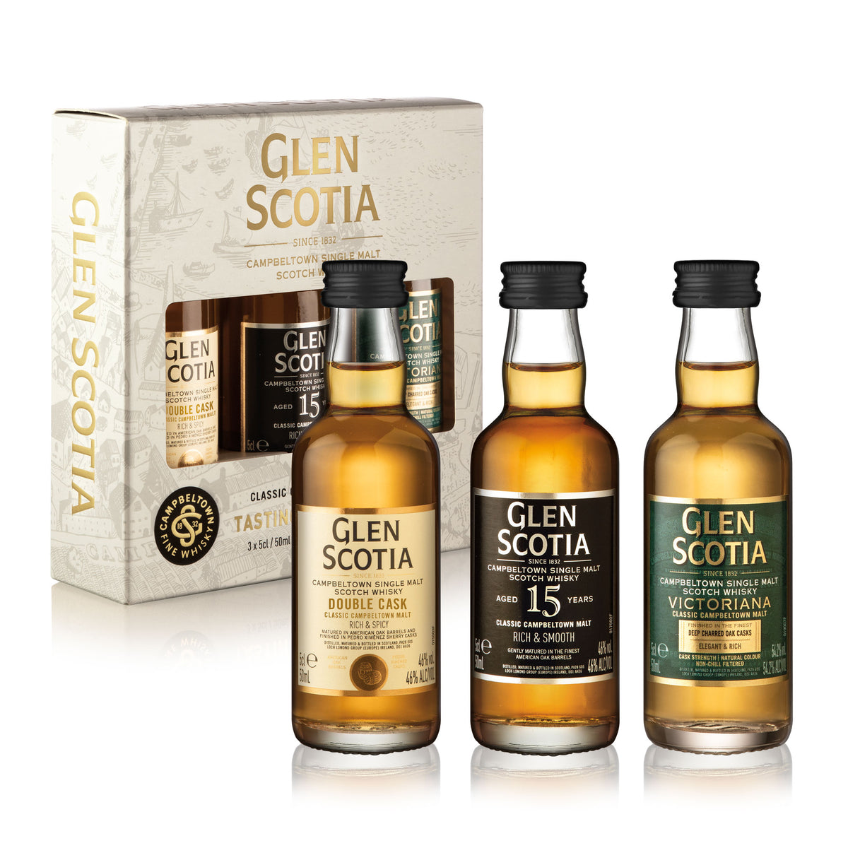 Order the Miniature Whisky Gift Set (3 x 5cl) | Glen Scotia - Glen
